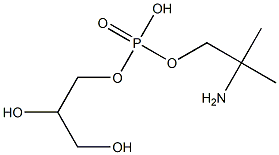 (-)-1-O-[(2-Amino-2-methylpropyl)phosphono]-D-glycerol Struktur