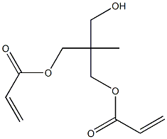 Bisacrylic acid 2-hydroxymethyl-2-methyl-1,3-propanediyl ester Struktur