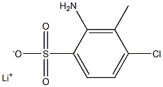 2-Amino-4-chloro-3-methylbenzenesulfonic acid lithium salt Struktur