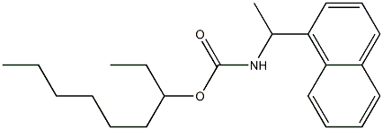 N-[1-(1-Naphtyl)ethyl]carbamic acid (1-ethylheptyl) ester Struktur