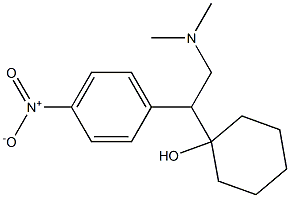 1-[1-(4-Nitrophenyl)-2-dimethylaminoethyl]cyclohexanol Struktur