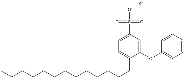 3-Phenoxy-4-tridecylbenzenesulfonic acid potassium salt Struktur