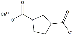 1,3-Cyclopentanedicarboxylic acid calcium salt Struktur