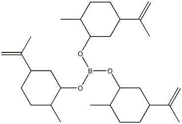 Boric acid tris(5-isopropenyl-2-methylcyclohexyl) ester Struktur