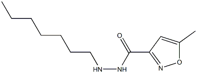 N'-Heptyl-5-methyl-3-isoxazolecarbohydrazide Struktur