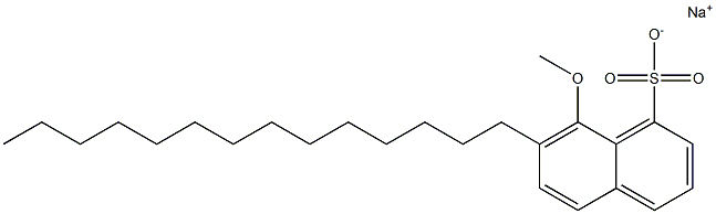 8-Methoxy-7-tetradecyl-1-naphthalenesulfonic acid sodium salt Struktur