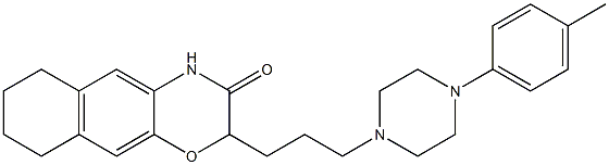 2-[3-[4-(4-Methylphenyl)piperazin-1-yl]propyl]-6,7,8,9-tetrahydro-2H-naphth[2,3-b][1,4]oxazin-3(4H)-one Struktur