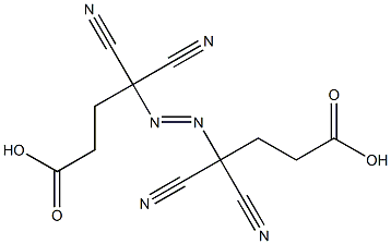 4,4'-Azobis(4,4-dicyanobutanoic acid) Struktur