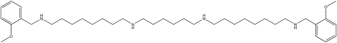 N,N'-Bis[8-[(2-methoxybenzyl)amino]octyl]-1,6-hexanediamine Struktur