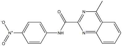 N-(4-Nitrophenyl)-4-methylquinazoline-2-carboxamide Struktur