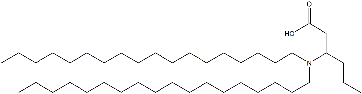 3-(Dioctadecylamino)hexanoic acid Struktur