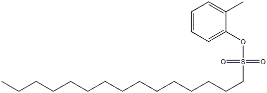 1-Pentadecanesulfonic acid 2-methylphenyl ester Struktur