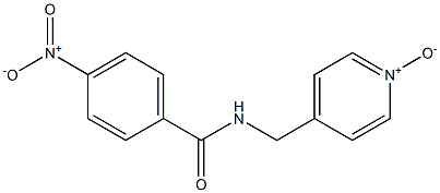 4-(4-Nitrobenzoylaminomethyl)pyridine 1-oxide Struktur