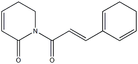 1,6-Dihydro-1-[(E)-3-[(1,5-cyclohexadien)-1-yl]acryloyl]pyridin-2(5H)-one Structure