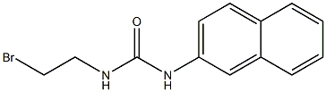 3-(2-Bromoethyl)-1-(2-naphtyl)urea Struktur