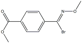 4-[(Methoxyimino)bromomethyl]benzoic acid methyl ester Struktur