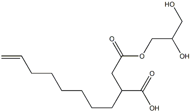 3-(7-Octenyl)succinic acid hydrogen 1-(2,3-dihydroxypropyl) ester Struktur