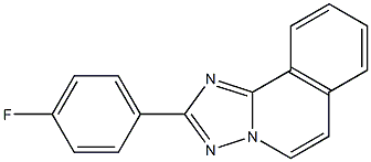 2-(4-Fluorophenyl)[1,2,4]triazolo[5,1-a]isoquinoline Struktur