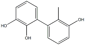 2'-Methyl-1,1'-biphenyl-2,3,3'-triol Struktur