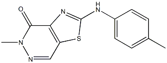 2-(p-Tolylamino)-5-methylthiazolo[4,5-d]pyridazin-4(5H)-one Struktur