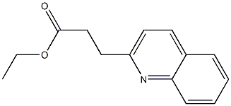 3-(Quinolin-2-yl)propionic acid ethyl ester Struktur