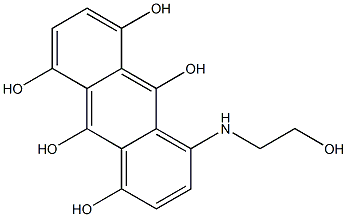 1-(2-Hydroxyethylamino)-4,5,8,9,10-anthracenepentol Struktur