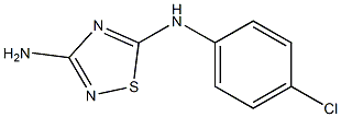 3-Amino-5-(4-chlorophenyl)amino-1,2,4-thiadiazole Struktur