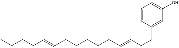 3-(3,10-Pentadecadienyl)phenol Struktur