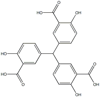 5,5',5''-Methylidynetris(2-hydroxybenzoic acid) Struktur