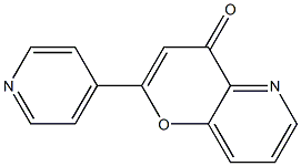 4-Oxo-2-(4-pyridyl)-4H-pyrano[3,2-b]pyridine Struktur