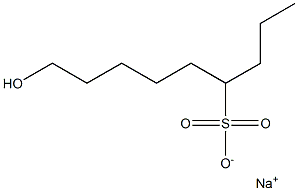 9-Hydroxynonane-4-sulfonic acid sodium salt Struktur