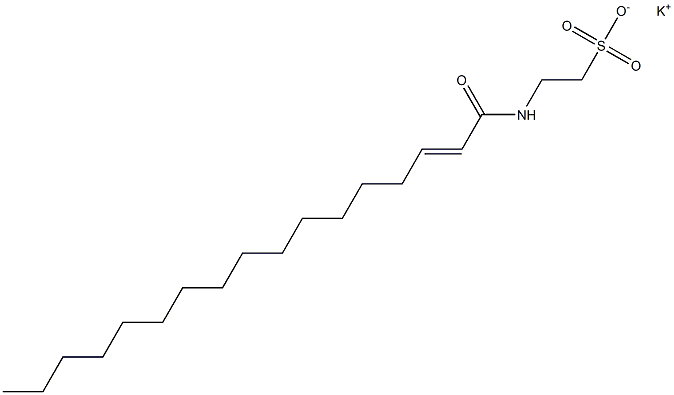 N-(2-Heptadecenoyl)taurine potassium salt Struktur