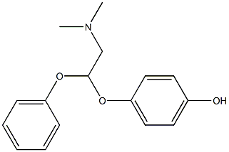 N,N-Dimethyl-2-phenoxy-2-(4-hydroxyphenoxy)ethanamine Struktur