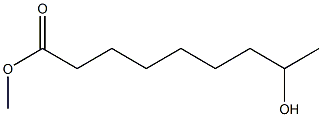 8-Hydroxypelargonic acid methyl ester Struktur