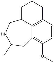 10-Methoxy-2-methyl-1,2,3,4,4a,5,6,7-octahydronaphth[1,8-cd]azepine Struktur