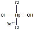 Beryllium hydroxotrichloromercurate(II) Struktur