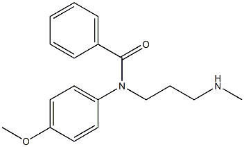 N-(4-Methoxyphenyl)-N-[3-(methylamino)propyl]benzamide Struktur