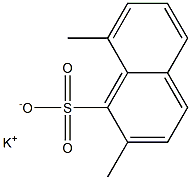 2,8-Dimethyl-1-naphthalenesulfonic acid potassium salt Struktur