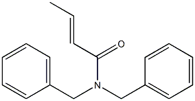 N,N-Dibenzyl-2-butenamide Struktur