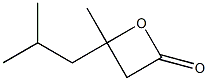 4-Isobutyl-4-methyloxetan-2-one Struktur