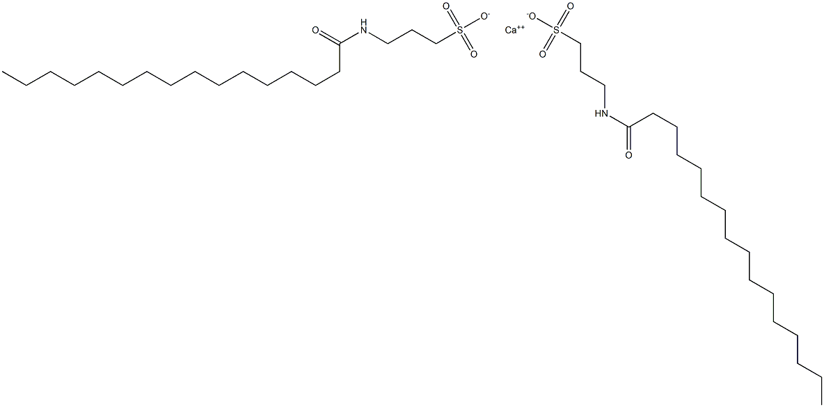 Bis(3-palmitoylamino-1-propanesulfonic acid)calcium salt Struktur