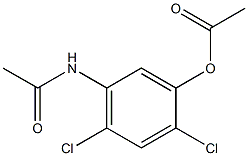 Acetic acid 2,4-dichloro-5-(acetylamino)phenyl ester Struktur