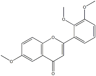 2',3',6-Trimethoxyflavone Struktur