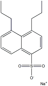 4,5-Dipropyl-1-naphthalenesulfonic acid sodium salt Struktur