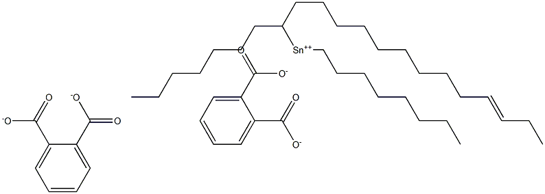 Bis[phthalic acid 1-(10-tridecenyl)]dioctyltin(IV) salt Struktur