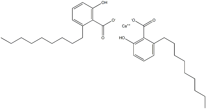 Bis(2-nonyl-6-hydroxybenzoic acid)calcium salt Struktur