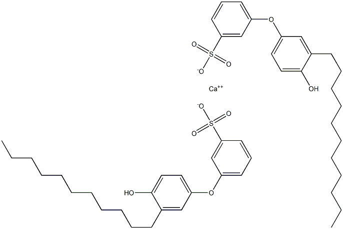 Bis(4'-hydroxy-3'-undecyl[oxybisbenzene]-3-sulfonic acid)calcium salt Struktur