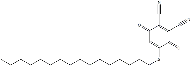 2,3-Dicyano-5-(hexadecylthio)-1,4-benzoquinone Struktur