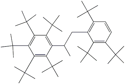 2-(Penta-tert-butylphenyl)-1-(2,3,6-tri-tert-butylphenyl)propane Struktur