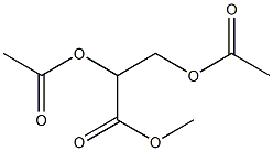 (-)-2-O,3-O-Diacetyl-L-glyceric acid methyl ester Struktur